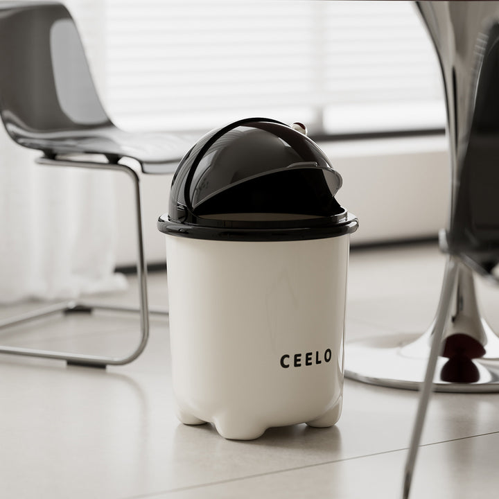 Stylish Modern Trash Can with Lid Bowlift