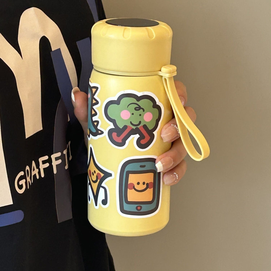 Ladies stylish water bottle with funny sticker motifs Bowlift