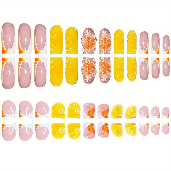 Artistic Summer Nail Design Bowlift