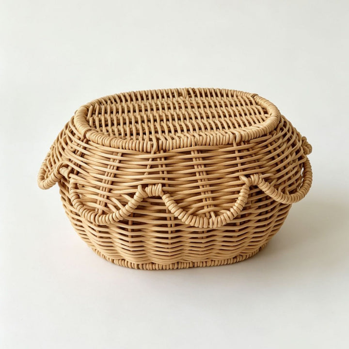 Ornate decoration basket made from natural materials Bowlift