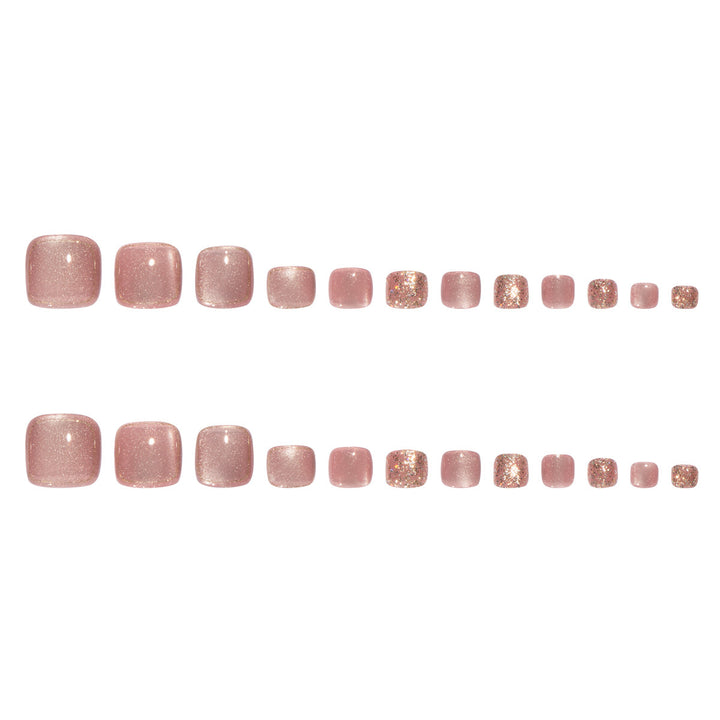 Nail art set with glamorous glitter accents and elegant designs Bowlift