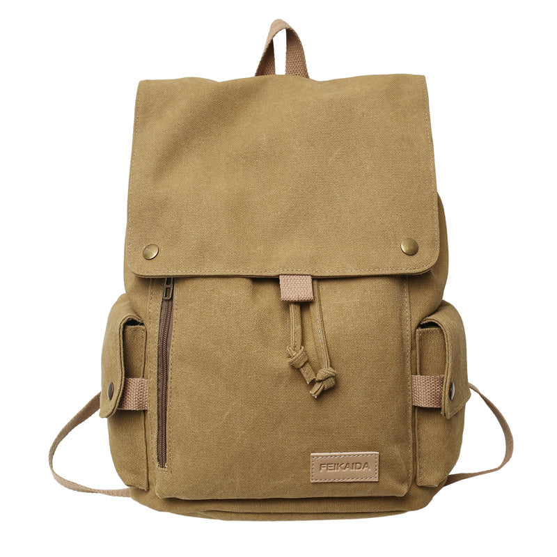 Rugged Canvas Hiking School Backpack Bowlift