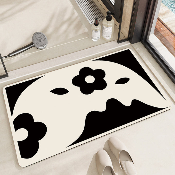 Playful Cartoon Dog-Themed Bath Mat Bowlift
