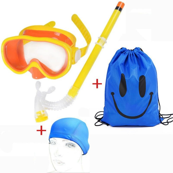 Diving goggles set with breathable snorkel and waterproof backpack Bowlift