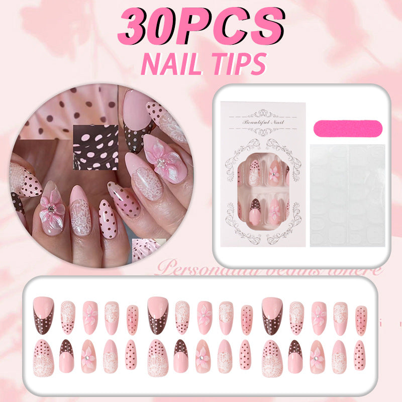 Elegant Floral Bohemian Nail Tips Bowlift