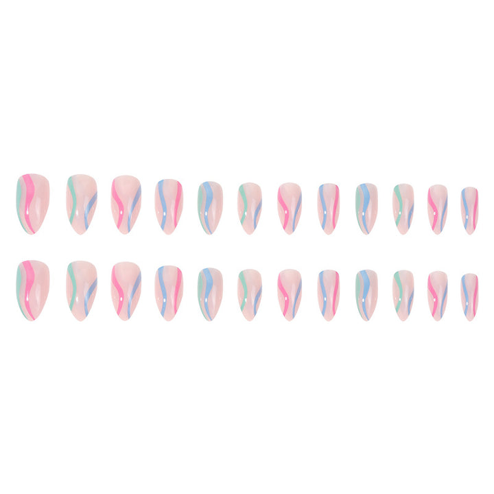 Artistic Abstract Pattern Nail Art Bowlift