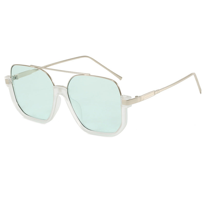 Women's Fashion Sunglasses with Curved Metal Frame and UV Protection Bowlift