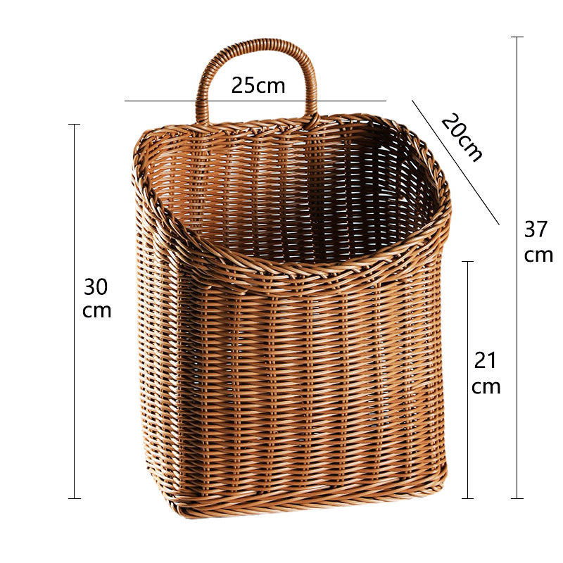 Women's Handwoven Basket with Practical Carry Handle Bowlift