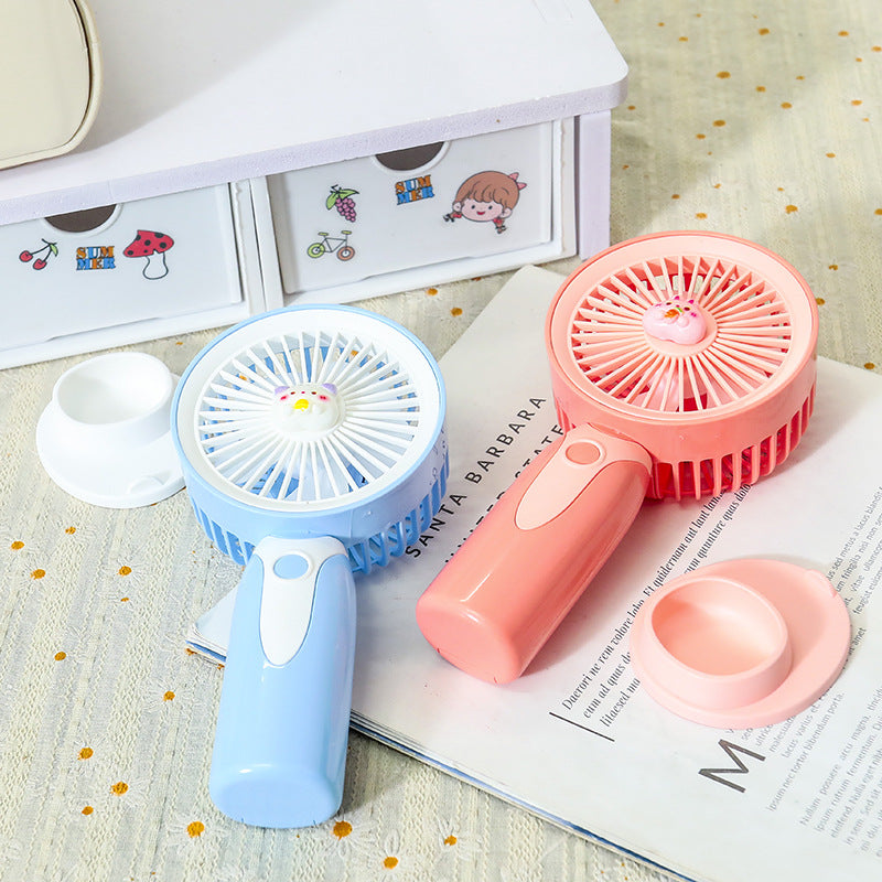 Women's Portable Handheld Fan with Animal Design Bowlift