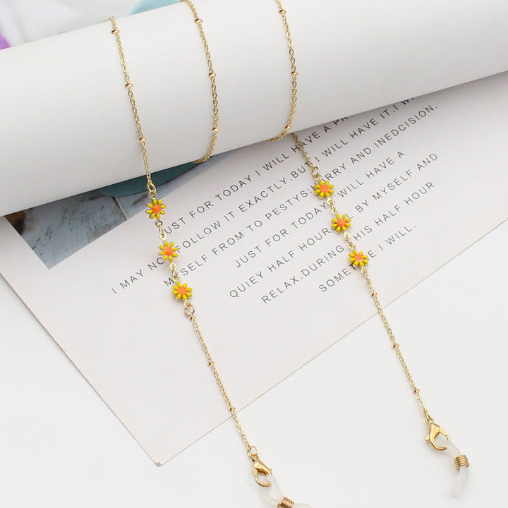 Floral Themed Eyewear Chain Bowlift