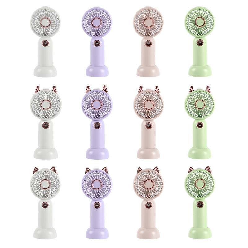 Ladies Mini USB Hand Fan with Cat Ears Bowlift