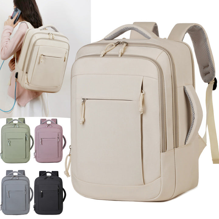 Elegant Laptop Backpack with Versatile Organizational Compartments Bowlift