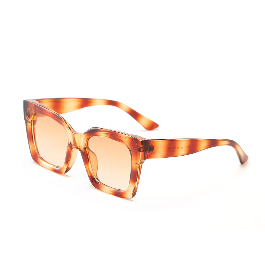 Women's trendy square sunglasses with transparent frame Bowlift
