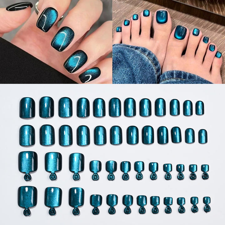 Premium Glossy Press-On Nail Tips Set Bowlift