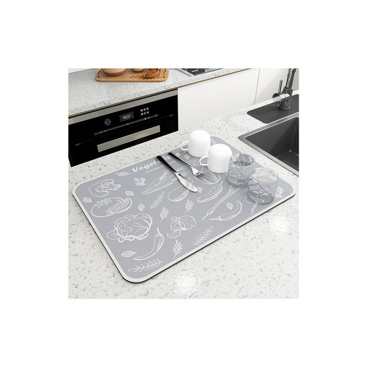 Floral Pattern Kitchen Mat Bowlift