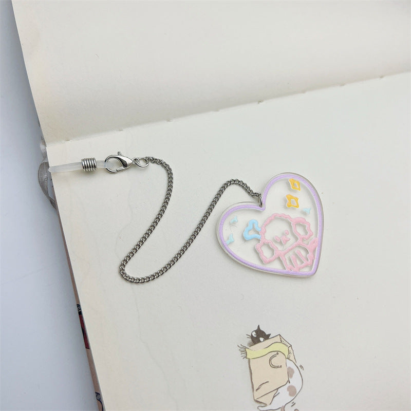 Heart-Designed Eyewear Chain Holder Bowlift