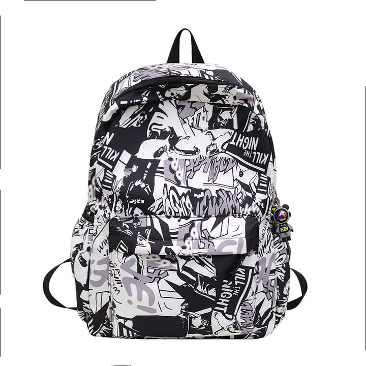 Artistic Graphic Print Backpack Bowlift