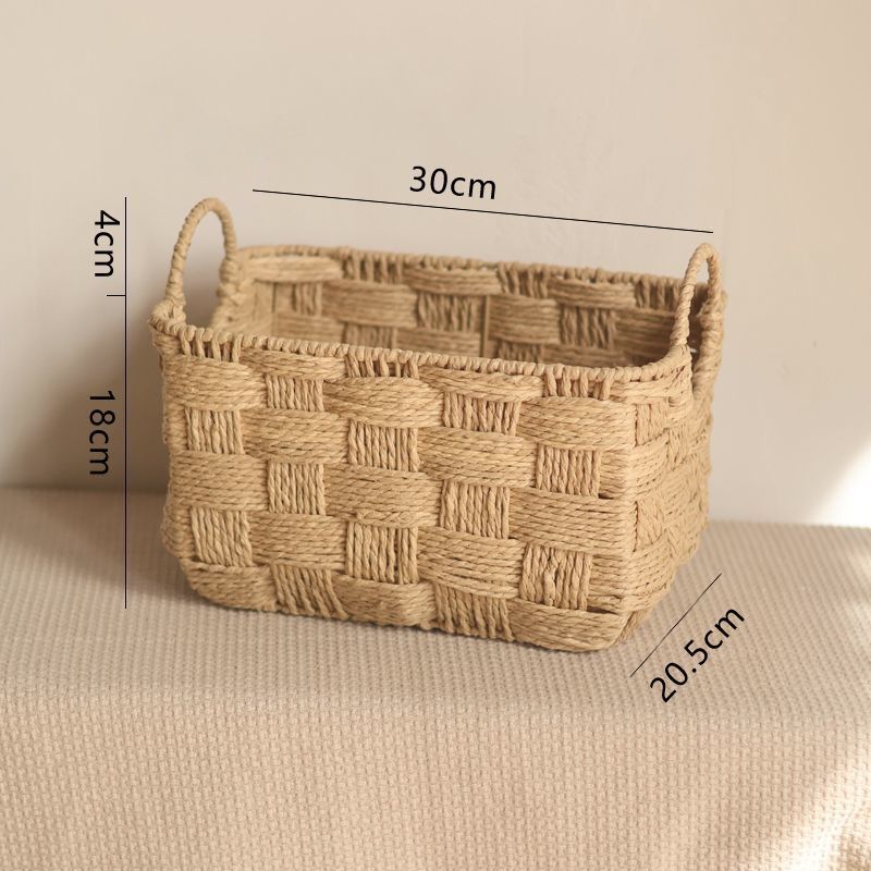 Handcrafted Natural Fiber Storage Basket