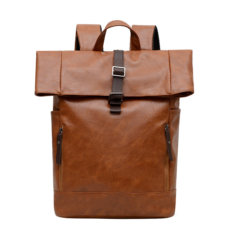 Vintage Style Leather Backpack Bowlift