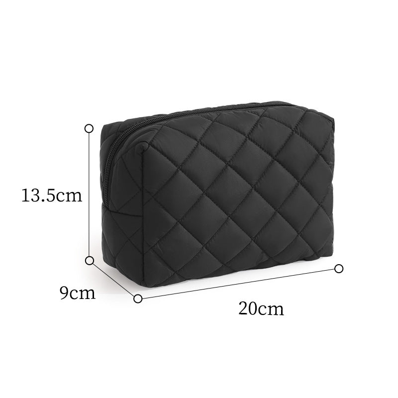 Quilted Leopard Print Makeup Case Bowlift