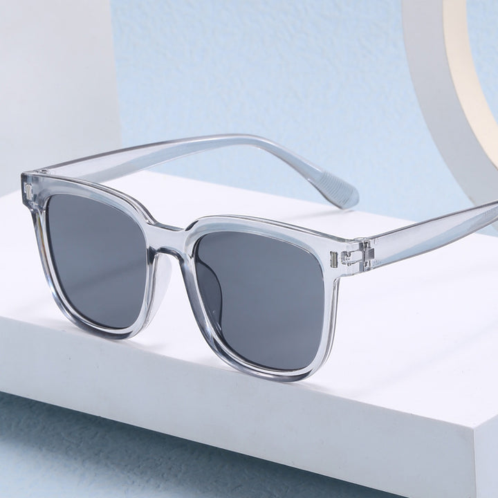 Women Fashionable Square Sunglasses with Transparent Frame Bowlift