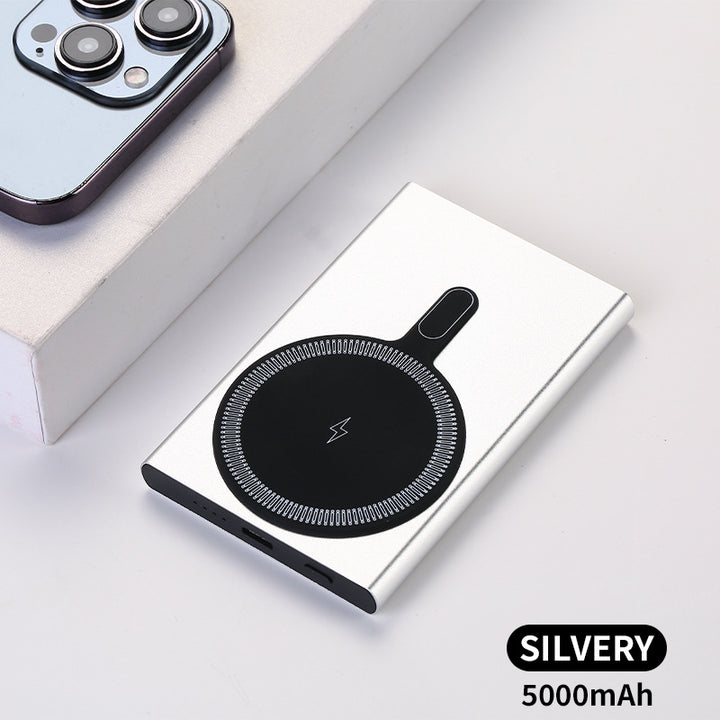 Portable Magnetic Power Bank with Fast Inductive Charger Bowlift