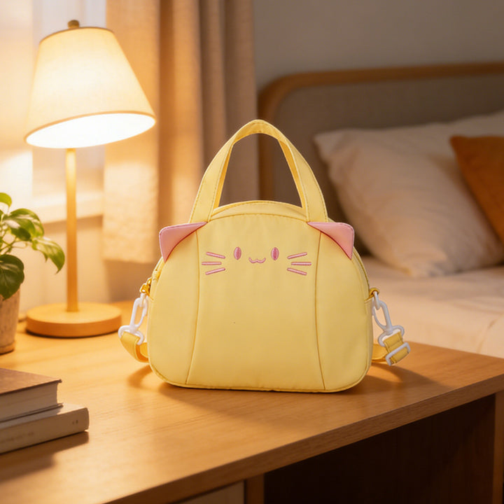 Cute Cat Ear Handheld Tote Bag Bowlift