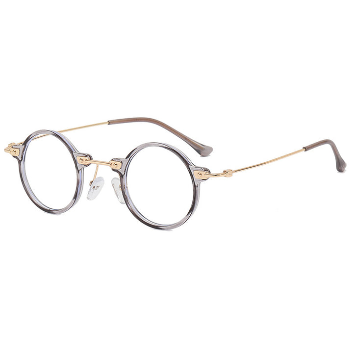 Ladies round glasses with delicate metal frame Bowlift