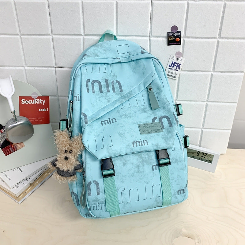 Versatile Textured Print Backpack