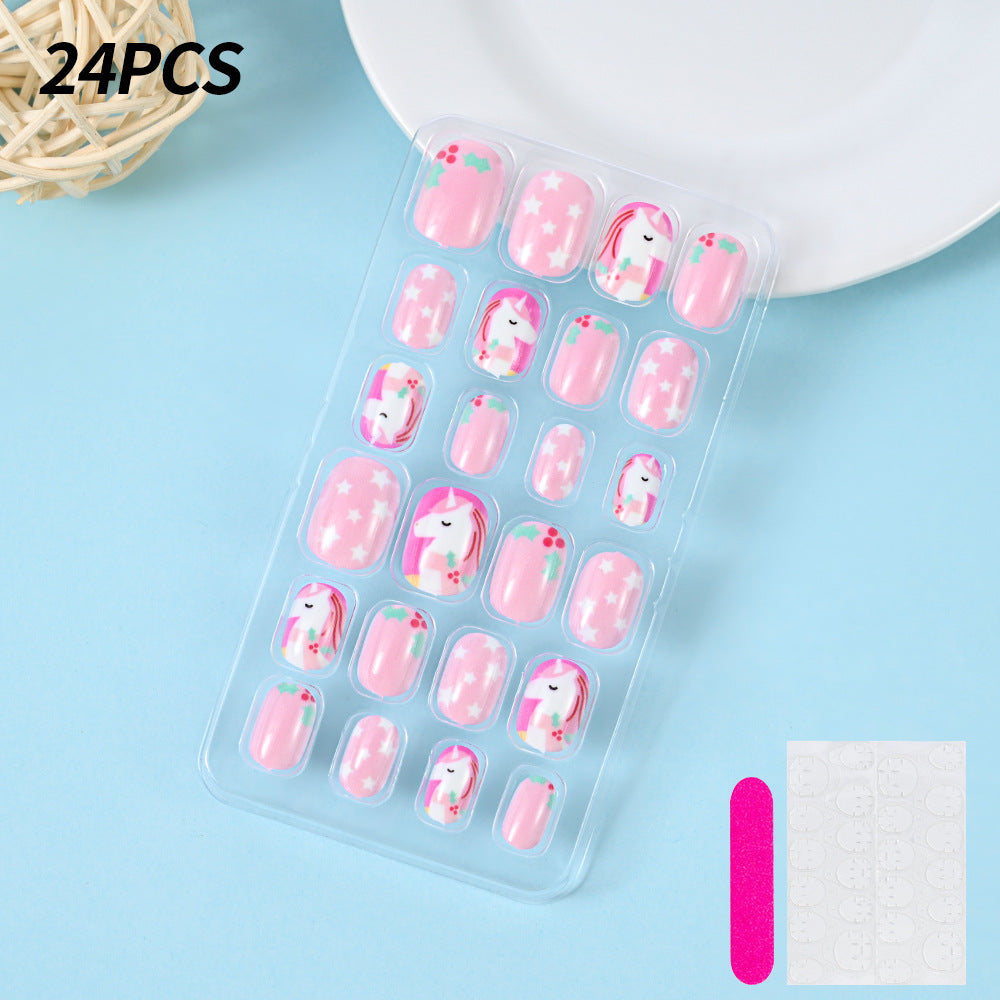 Themed Summer Beach Nail Art Press-On Nails Bowlift