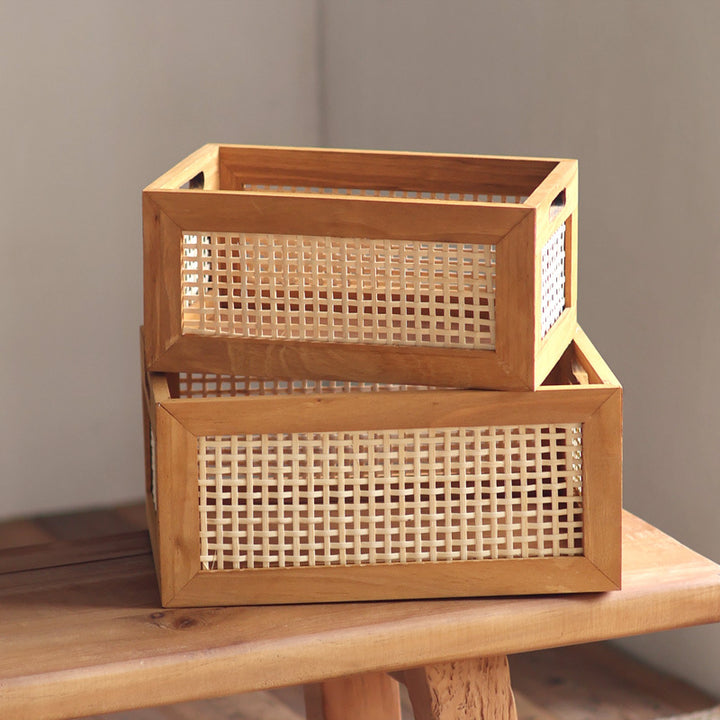 High-quality storage basket made of natural material Bowlift