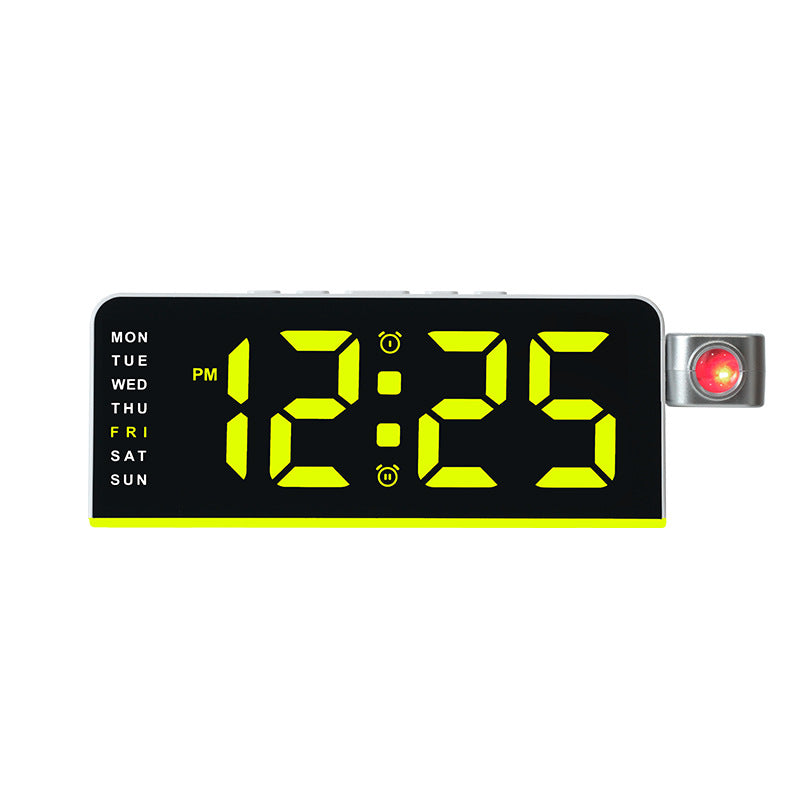 Digital alarm clock with flexible time display and additional weekly overview Bowlift