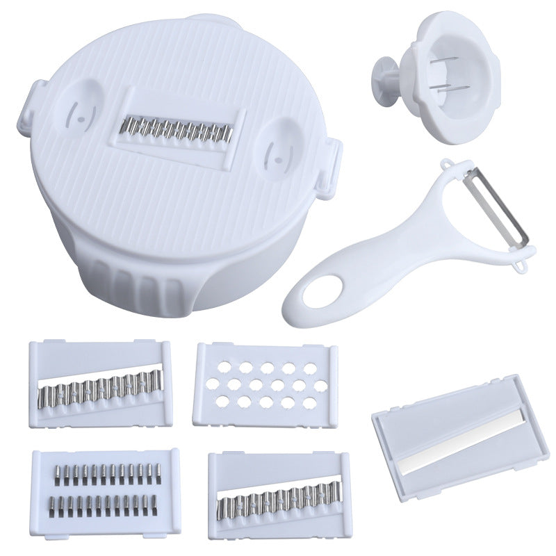 Multifunctional vegetable slicer with integrated cutting attachments Bowlift