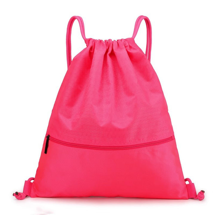 Honeycomb Patterned Drawstring Gym Bag Bowlift