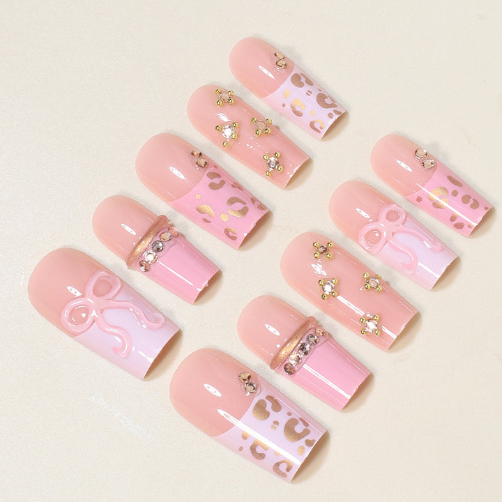 Decorative Long Stiletto Nail Art Tips Bowlift