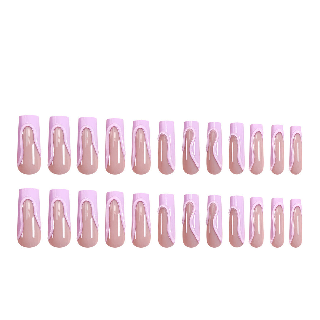 Artful gel nails with colored accents Bowlift