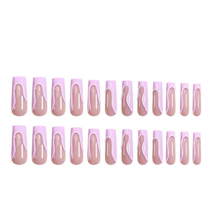 Artful gel nails with colored accents Bowlift