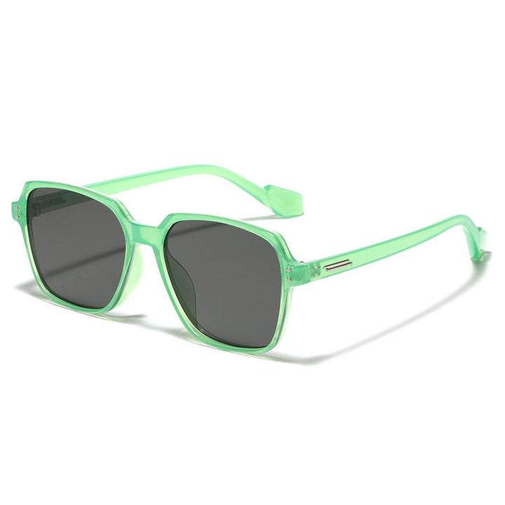 Women's square sunglasses with stylish plastic frame and polarized lenses Bowlift