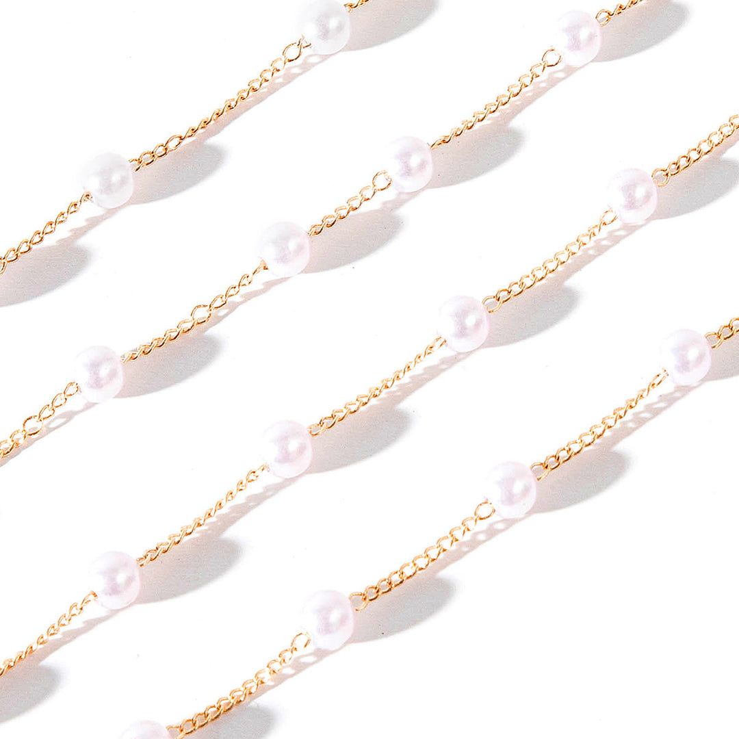 Elegant Pearl Bead Eyewear Chain Bowlift