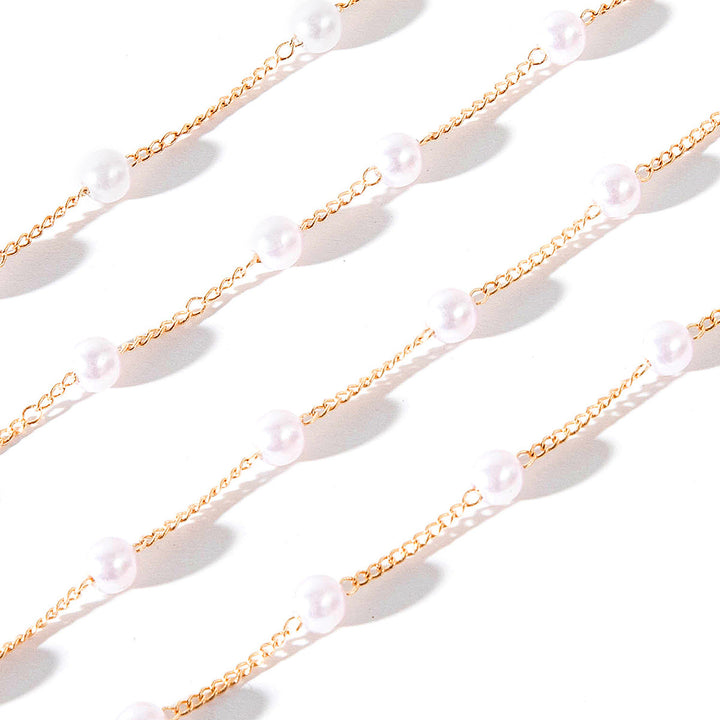 Elegant Pearl Bead Eyewear Chain Bowlift