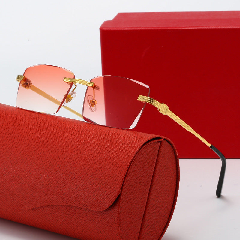 Ladies exclusive geometric sunglasses with luxury metal frame and polarized lenses Bowlift