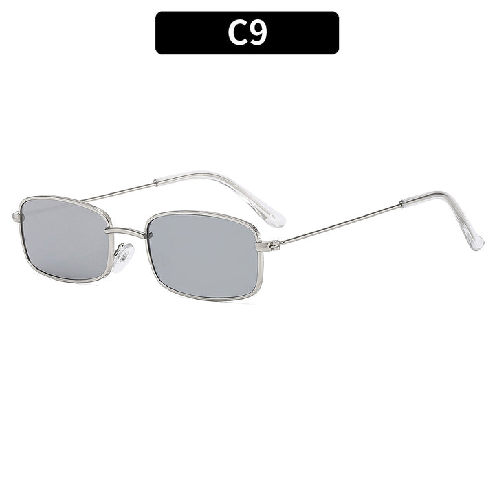 Vintage-Inspired Rectangular Frame Sunglasses