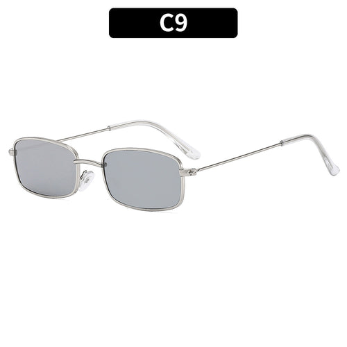 Vintage-Inspired Rectangular Frame Sunglasses