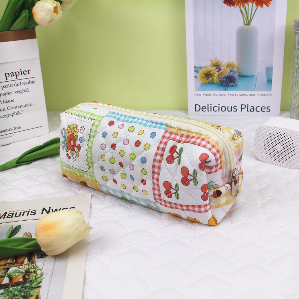 Quilted Zip Pencil Case Bowlift
