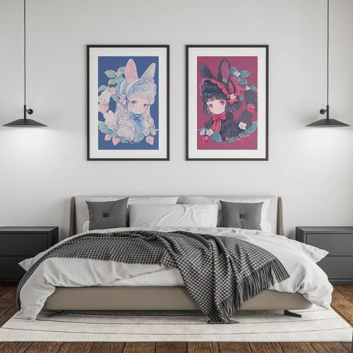 Illustrated Fantasy Character Canvas Art Print Bowlift