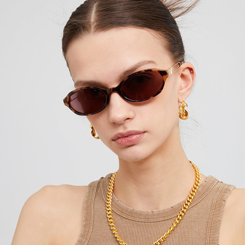 Women's fashionable sunglasses in elegant tortoiseshell pattern Bowlift