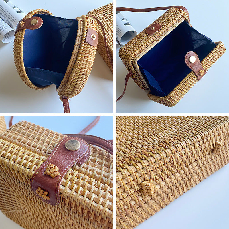 Women Handmade Basket Bag Bowlift