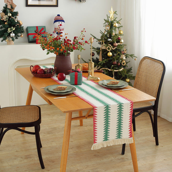 Festive Geometric Table Runner