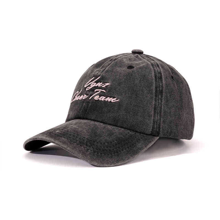 Women's Soft Velvet Embroidered Cap Bowlift