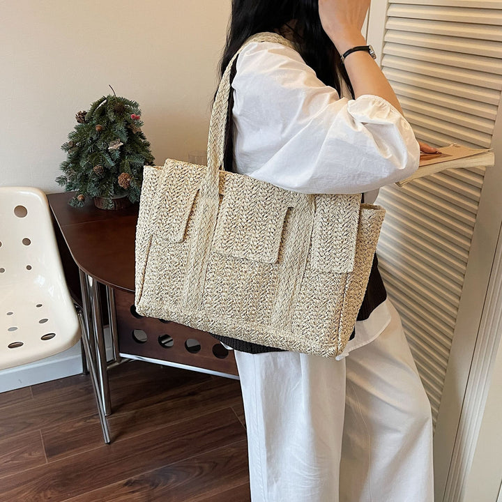 Large Handwoven Shopping Bag Bowlift